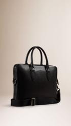 Burberry Burberry The Barrow Bag In London Leather, Black