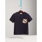 Burberry Burberry Check Pocket Cotton T-shirt, Size: 10y, Blue