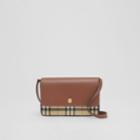Burberry Burberry Mini Vintage Check And Leather Note Bag
