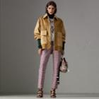 Burberry Burberry Quilted Panel Cotton Blend Jacket, Size: S