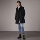 Burberry Burberry Wool Cashmere Trench Coat, Size: 08, Black