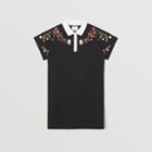 Burberry Burberry Childrens Montage Print Cotton Piqu Polo Shirt Dress, Size: 12y