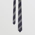 Burberry Burberry Slim Cut Striped Silk Jacquard Tie, Blue