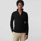 Burberry Burberry Merino Wool Half-zip Sweater, Black