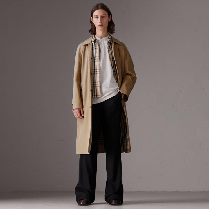 Burberry Gosha X Burberry Reconstructed Car Coat, Size: 40, Yellow