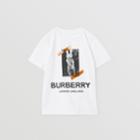 Burberry Burberry Childrens Vintage Photo Print Cotton T-shirt, Size: 10y, White