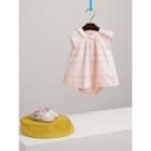Burberry Burberry Ruffle Detail Check Cotton Poplin Dress With Bloomers, Size: 12m