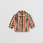 Burberry Burberry Childrens Quilt-lined Icon Stripe Jacket, Size: 12m, Beige