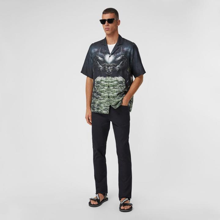 Burberry Burberry Slim Fit Cotton Chinos, Size: 34r, Blue