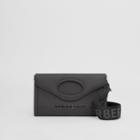 Burberry Burberry Logo Print Rubberised Cotton Foldover Pocket Bag