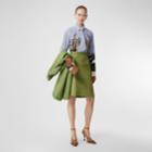 Burberry Burberry Double-faced Neoprene Skirt, Size: 06, Green