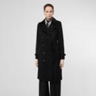 Burberry Burberry Cashmere Trench Coat, Size: 00, Black