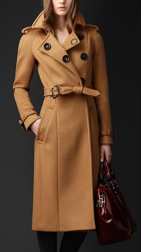 Burberry Bonded Cashmere Trench Coat