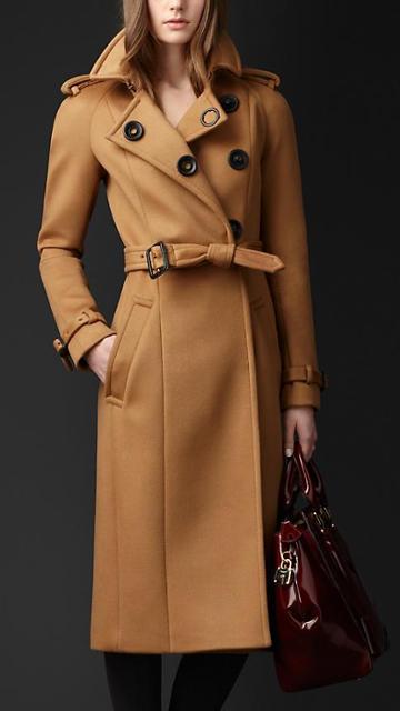 Burberry Bonded Cashmere Trench Coat