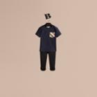 Burberry Burberry Check Pocket T-shirt, Size: 9m, Blue