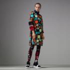 Burberry Burberry Silk-wrapped Foam Floral Appliqu Dress, Size: 00, Red