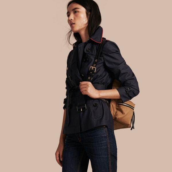 Burberry Showerproof Silk Wool Trench Jacket