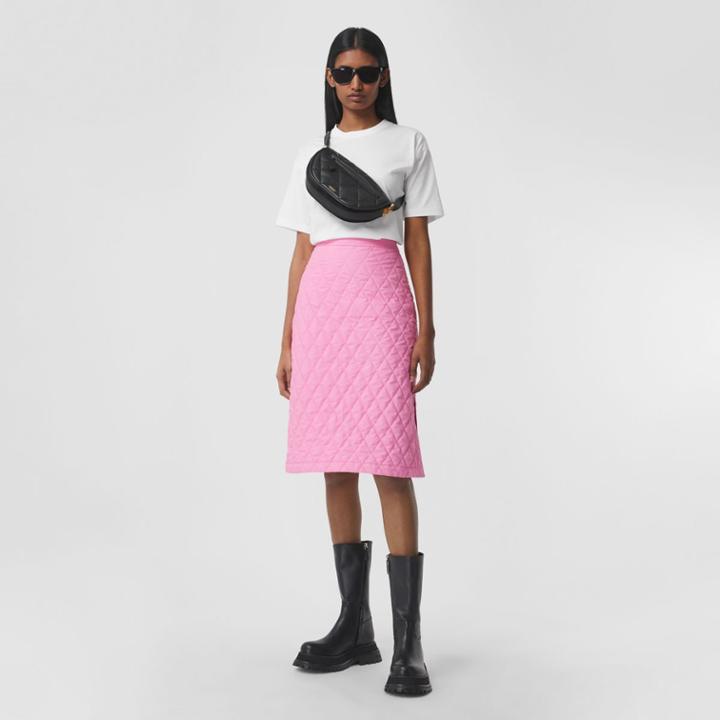 Burberry Burberry Diamond Quilted Skirt, Size: 04, Pink