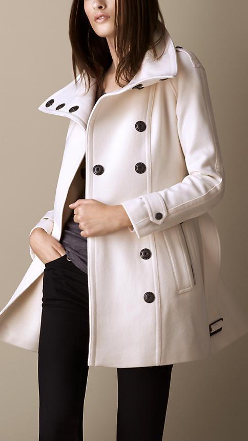 Burberry Wool Cashmere Blanket Wrap Coat