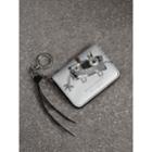 Burberry Burberry Creature Motif Metallic Leather Id Card Case Charm