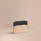 Burberry Burberry Two-tone Trench Leather Card Case, Grey