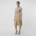 Burberry Burberry Fil Coup Check Cotton Shirt, Size: 02, Pink