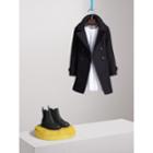 Burberry Burberry Technical Wool Cashmere Double-breasted Coat, Size: 14y, Blue