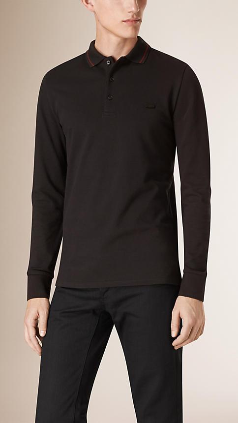 Burberry Contrast Tipping Cotton Piqu Polo Shirt