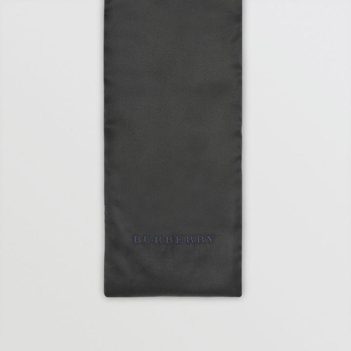 Burberry Burberry Two-tone Silk Puffer Scarf, Black
