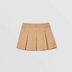 Burberry Burberry Childrens Monogram Motif Cotton Twill Pleated Skirt, Size: 2y