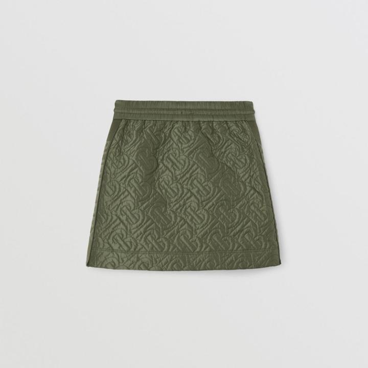 Burberry Burberry Childrens Monogram Quilted Recycled Polyester Skirt, Size: 3y