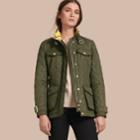 Burberry Burberry Buckle Detail Technical Field Jacket, Size: Xs, Green