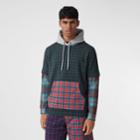 Burberry Burberry Patchwork Check Cotton Blend Hoodie, Size: S