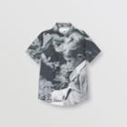 Burberry Burberry Childrens Short-sleeve Vintage Photo Print Cotton Shirt, Size: 10y, Black