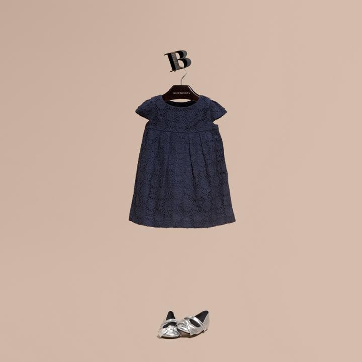 Burberry Burberry English Lace A-line Dress, Size: 12m, Blue