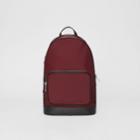 Burberry Burberry Heritage Stripe Detail Nylon Backpack, Red