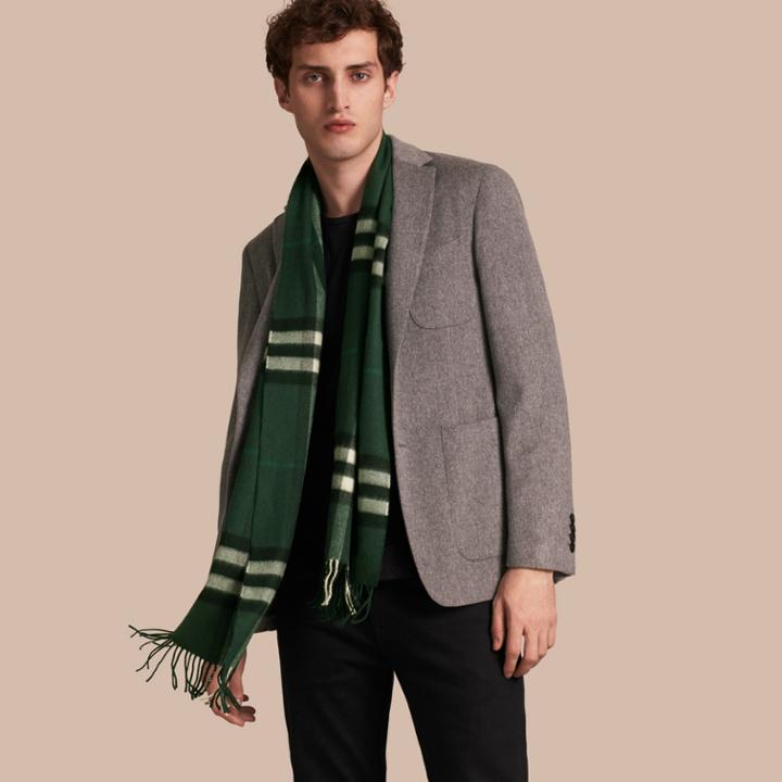 Burberry Burberry Modern Fit Lightweight Cashmere Tailored Jacket, Size: 40r, Grey