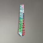 Burberry Burberry Tag Print Silk Slim Scarf, Blue
