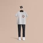 Burberry Burberry Check Pocket T-shirt, Size: 14y, Grey