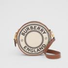 Burberry Burberry Logo Graphic Canvas And Leather Louise Bag, Brown