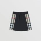 Burberry Burberry Childrens Check Panel Cotton Skirt, Size: 10y