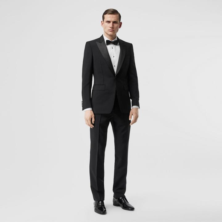 Burberry Burberry English Fit Mohair Wool Tuxedo, Size: 48r, Black