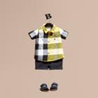 Burberry Burberry Short-sleeved Check Cotton Shirt, Size: 3y, Yellow