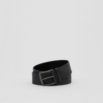 Burberry Burberry Charcoal Check And Leather Belt, Size: 105