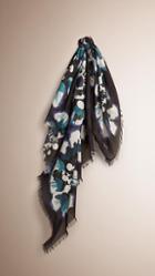 Burberry Tie-dye Cotton Silk Square -large