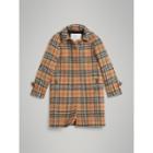 Burberry Burberry Vintage Check Alpaca Wool Blend Car Coat, Size: 14y, Yellow