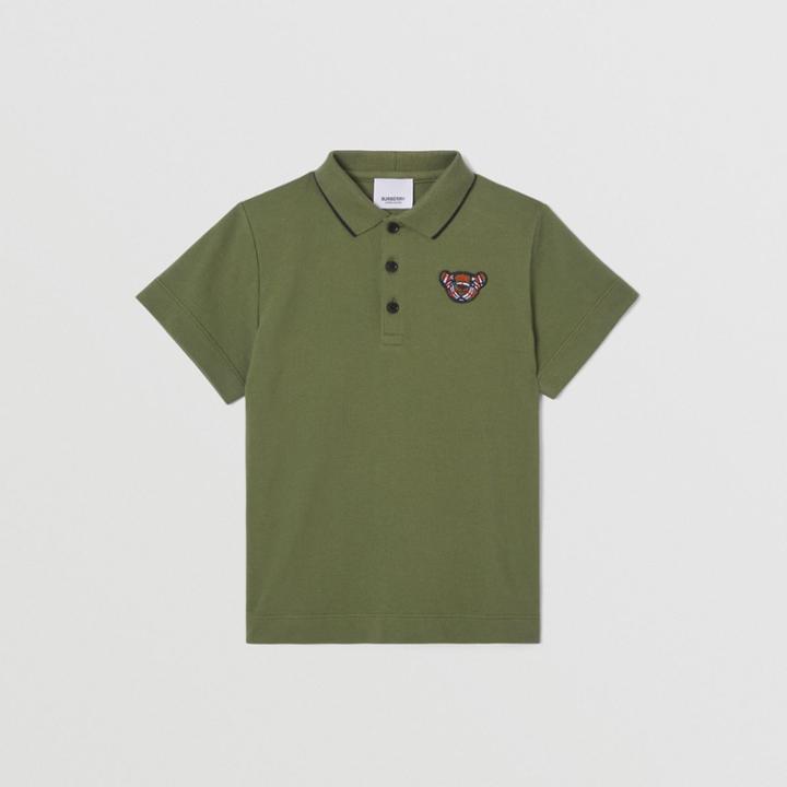 Burberry Burberry Childrens Thomas Bear Motif Cotton Piqu Polo Shirt, Size: 10y
