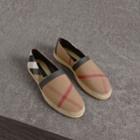 Burberry Burberry Check Cotton Canvas Seam-sealed Espadrilles, Size: 43