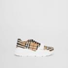 Burberry Burberry Vintage Check Cotton Sneakers, Size: 39.5, Beige