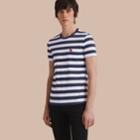 Burberry Burberry Striped Cotton T-shirt, Size: L, White